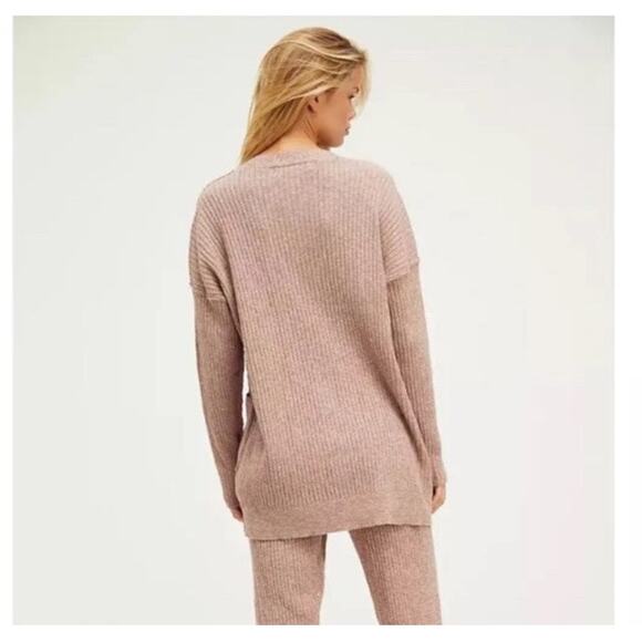 Free People Beach Smoked Mulberry Maiya Cardigan - Picture 5 of 7